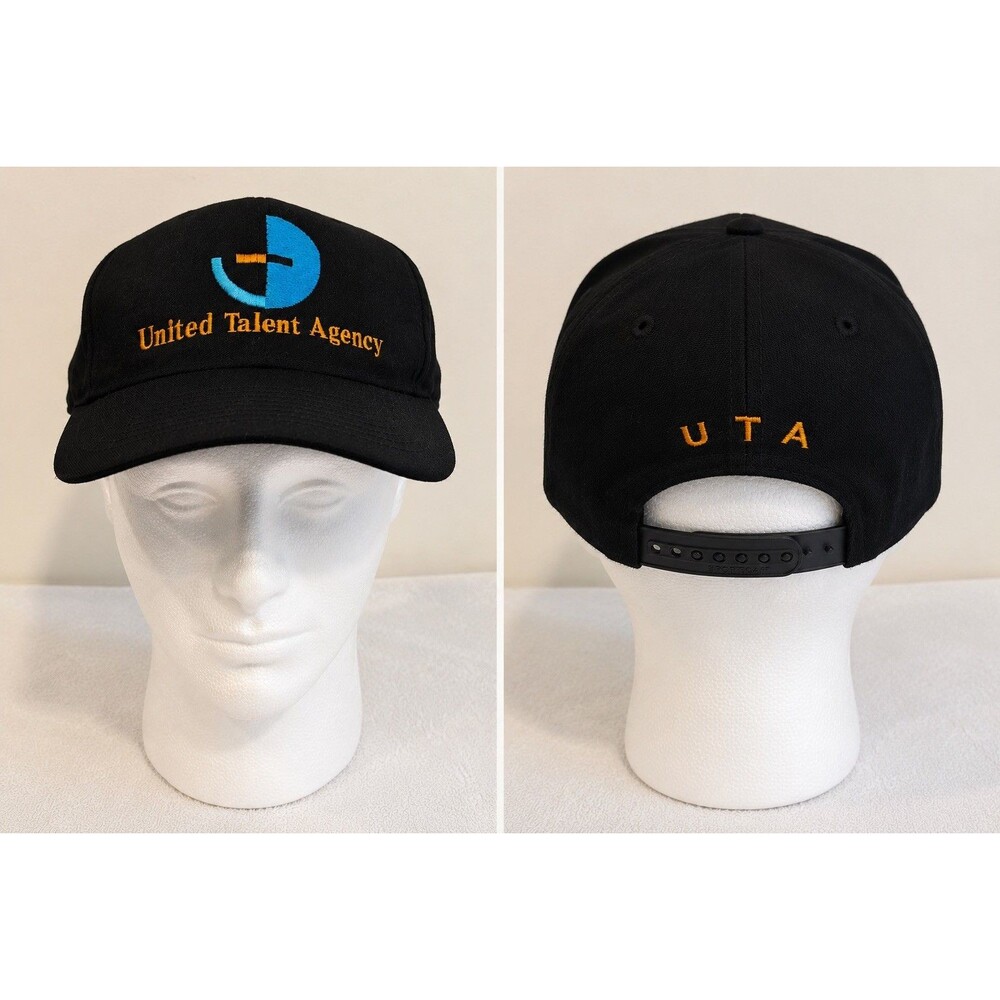 Vintage UTA United Talent Agency Staff Snapback Hat Hollywood Entertainment Rare